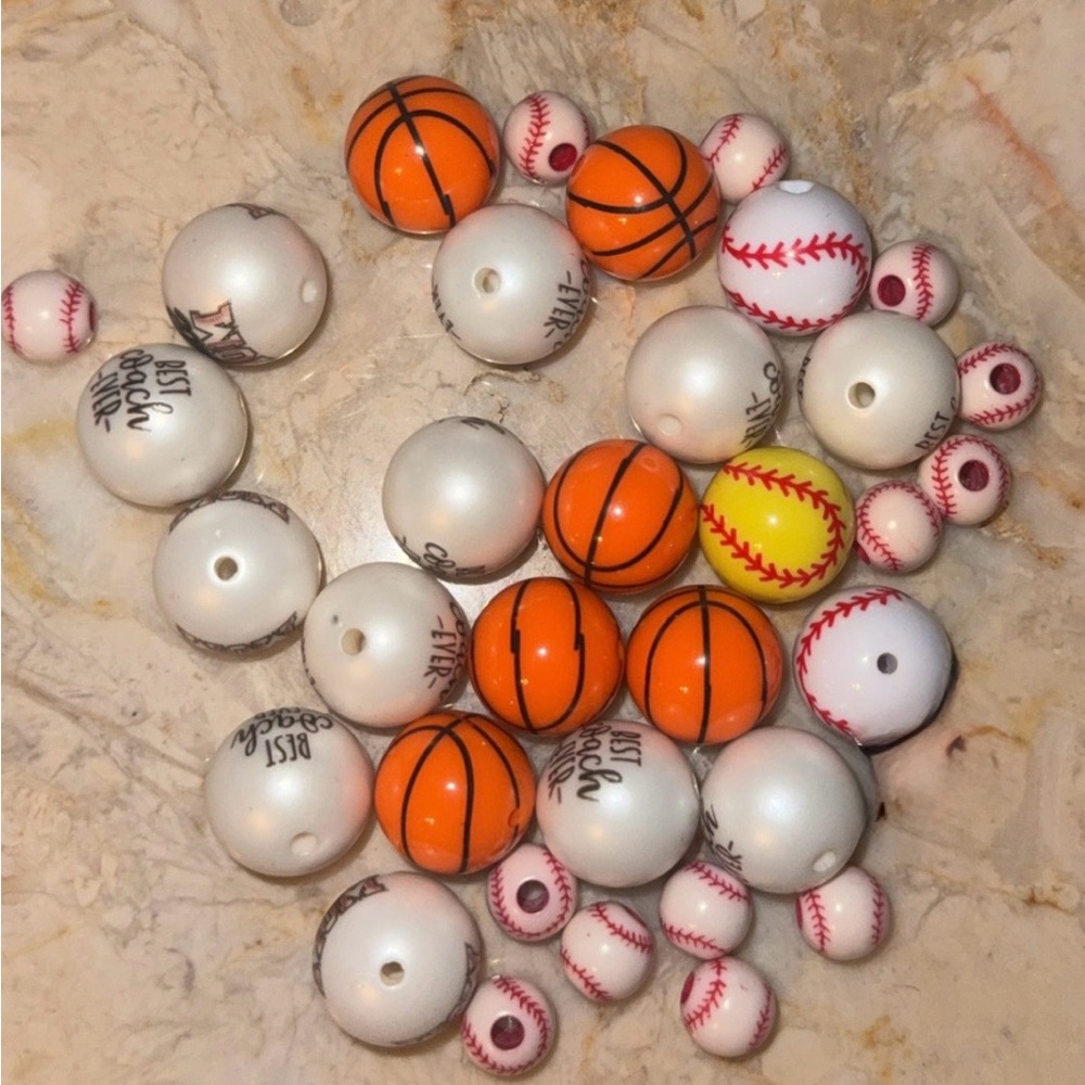 Sports-Themed Bead Set